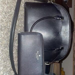 The wallet in the photo is no longer available but the bag is!